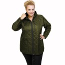 B21-6629 Jacket with zipper and hood - Cypress Green