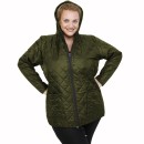 B21-6629 Jacket with zipper and hood - Cypress Green