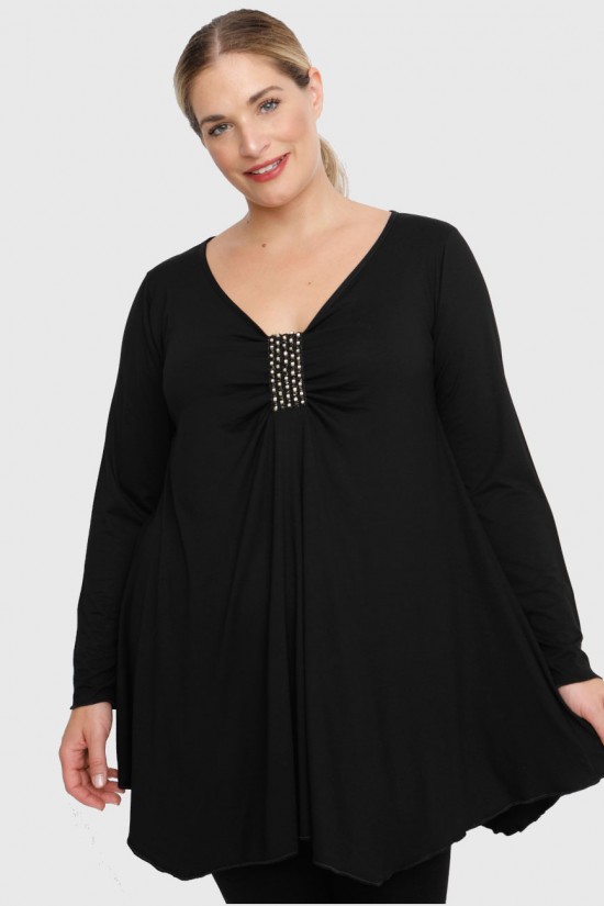 B22-155TRS Μπλούζα με δέσιμο στο στήθος