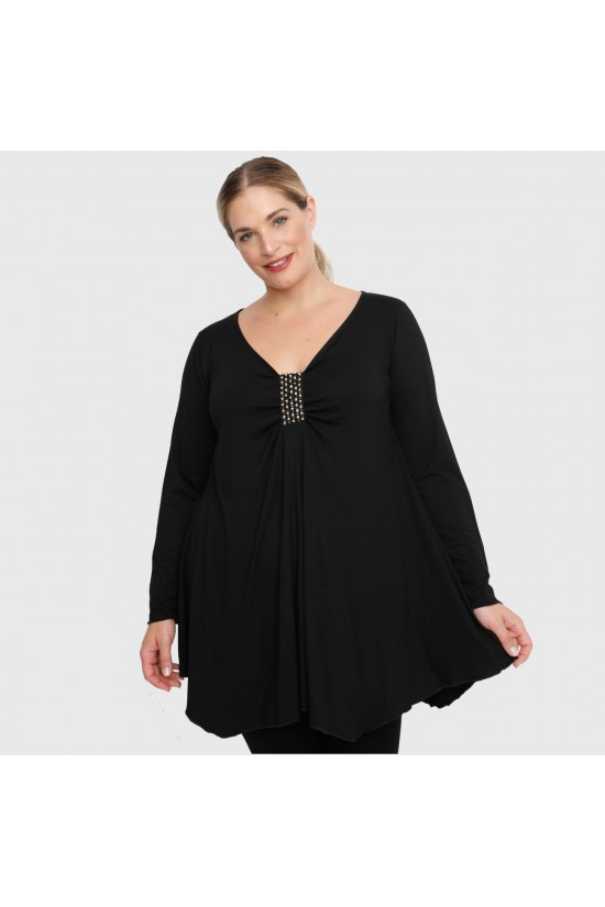 B22-155TRS Μπλούζα με δέσιμο στο στήθος