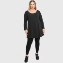 B22-376 Knitted blousedress - Black