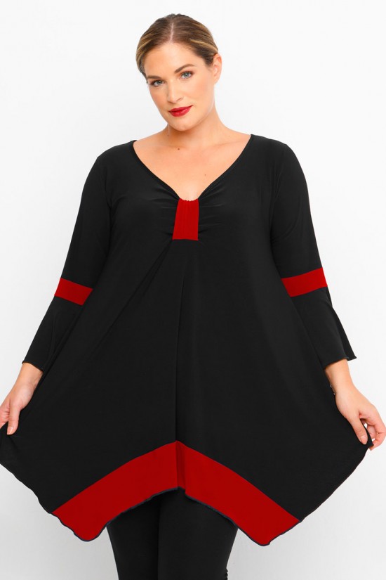 B23-155D Μπλούζα Άλφα - Μπορντώ