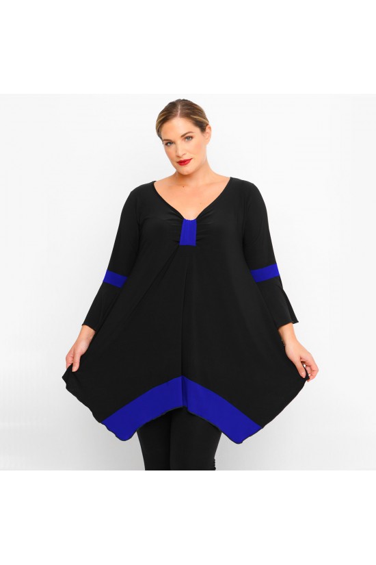 B23-155D Μπλούζα Άλφα - Μπλε Ρουά B23-155D Μπλούζα Άλφα - Μπλε Ρουά