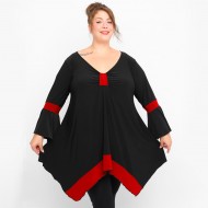 B23-155D Μπλούζα Άλφα - Μπορντώ