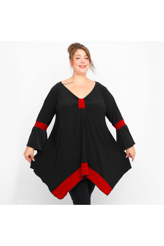 B23-155D Μπλούζα Άλφα - Μπορντώ