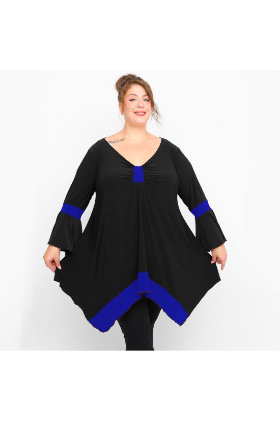 B23-155D Μπλούζα Άλφα - Μπλε Ρουά B23-155D Μπλούζα Άλφα - Μπλε Ρουά