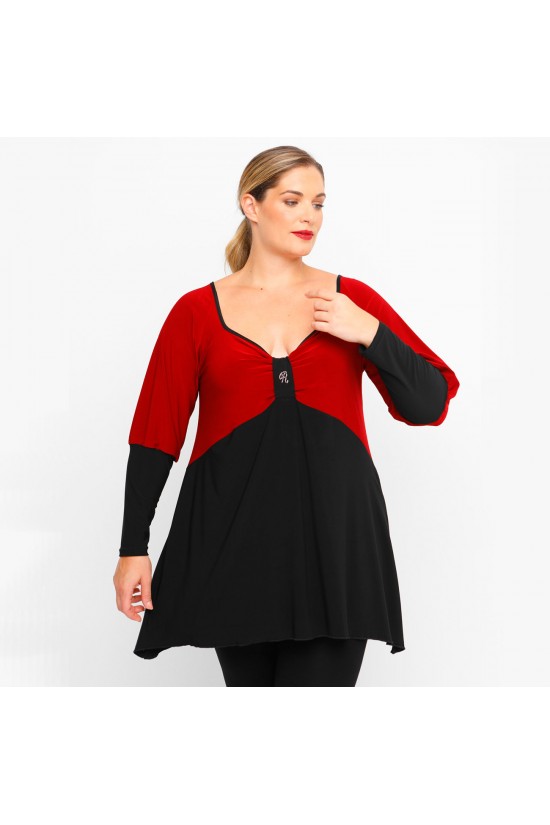 B23-161 Μπλούζα Άλφα - Μπορντώ B23-161 Μπλούζα Άλφα - Μπορντώ