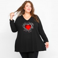 B23-227V-S-29 Μπλούζα με στάμπα