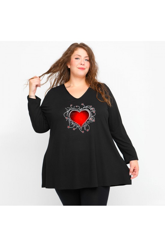 B23-227V-S-29 Μπλούζα με στάμπα B23-227V-S-29 Μπλούζα με στάμπα