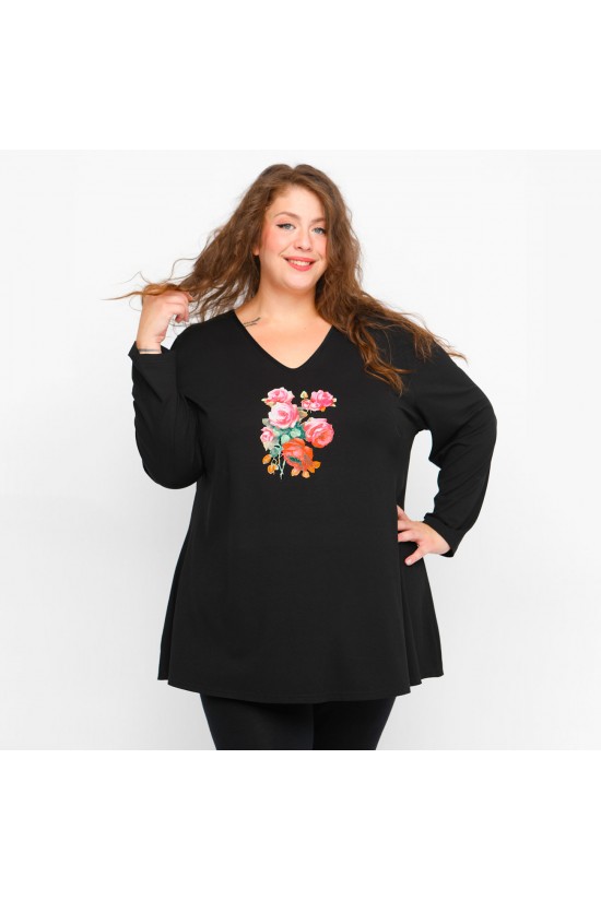 B23-227V-S-30 Μπλούζα με στάμπα B23-227V-S-30 Μπλούζα με στάμπα