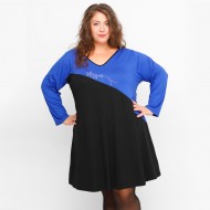 B23-3176-VK Μπλούζοφόρεμα με στάμπα