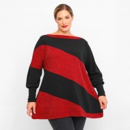 B23-328K Μπλούζα Ρεγκλάν - Μπορντώ