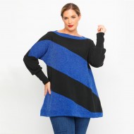 B23-328K Μπλούζα Ρεγκλάν - Μπλε Ρουά