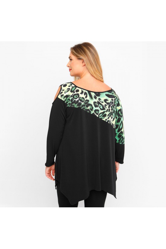 B23-6023ATF Μπλούζα εμπριμέ - Πράσινο