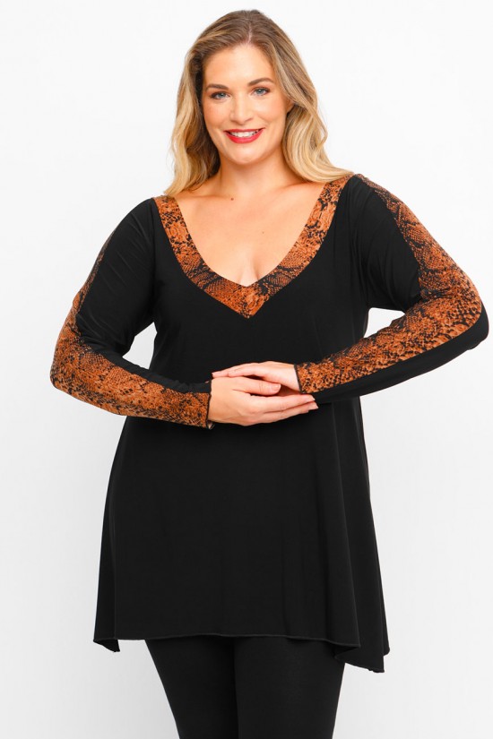 B23-9549 Μπλούζα εμπριμέ