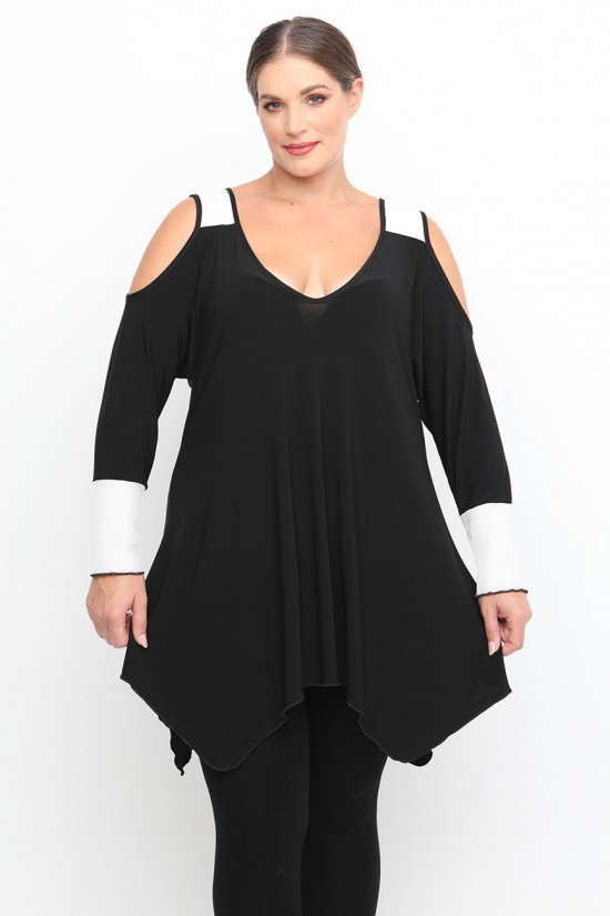 B24-123AN Μπλούζα Άλφα Κομποζέ - Άσπρο