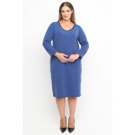 B24-300V Φόρεμα Πλεκτό - Μπλε Ρουά