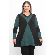 B24-308LX Μπλούζα Εβαζέ Πλεκτή - Πράσινο