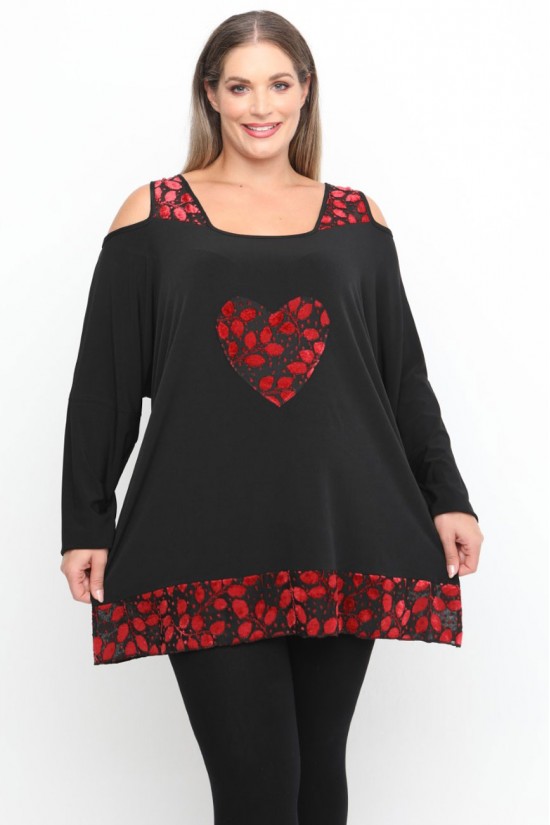 B24-4587 Μπλούζα Άλφα Κομποζέ - Μπορντώ B24-4587 Μπλούζα Άλφα Κομποζέ - Μπορντώ