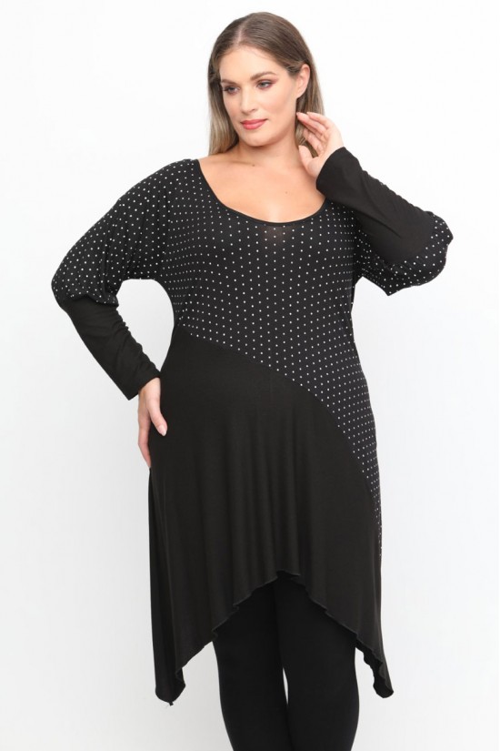 B24-482K Μπλουζοφόρεμα με Πουά