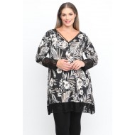 B24-5776D Μπλουζοφόρεμα Εμπριμέ