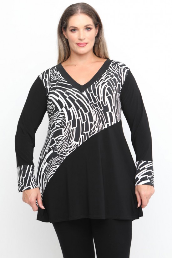 B24-5908LM Μπλούζα Εβαζέ Κομποζέ