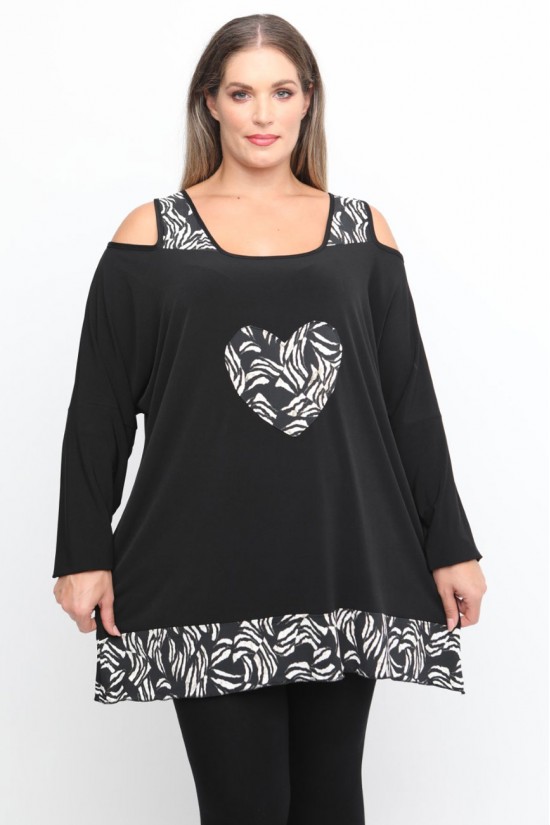 B24-9487 Μπλούζα Άλφα Κομποζέ