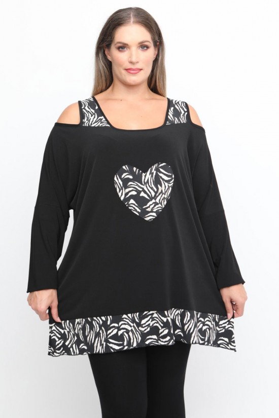 B24-9487 Μπλούζα Άλφα Κομποζέ