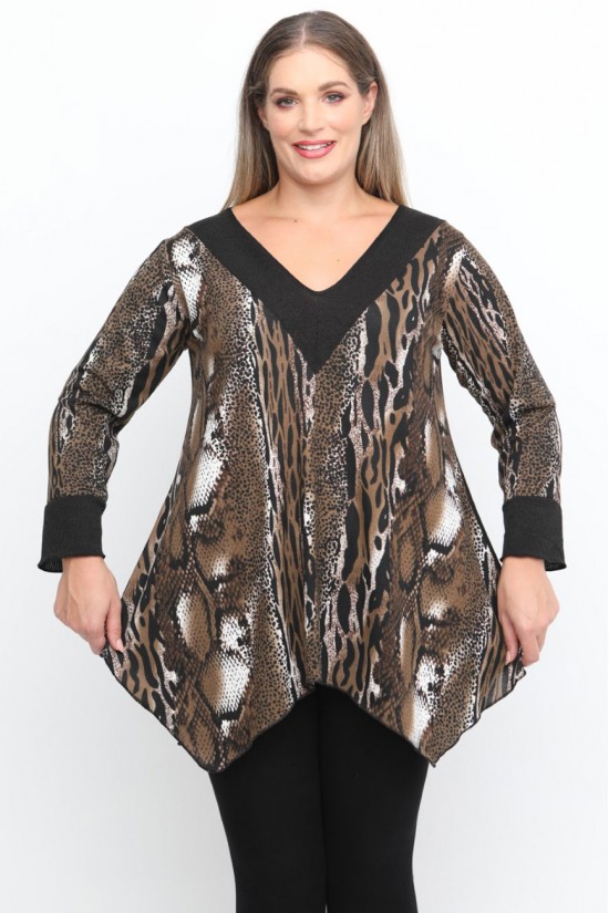 B24-9828V Μπλούζα Άλφα Κομποζέ (Πλεκτό)