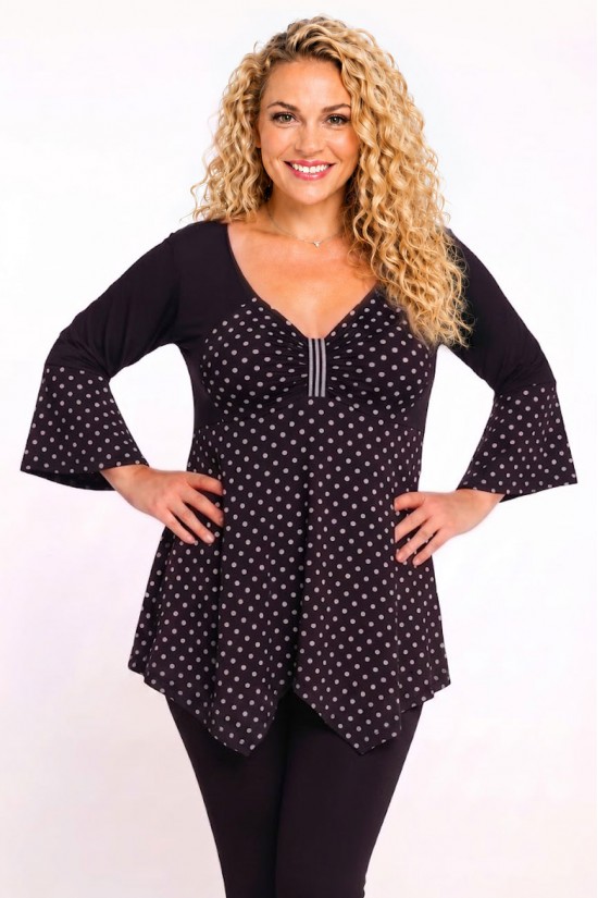 B26-455 Μπλουζοφόρεμα - Μαύρο B26-455 Μπλουζοφόρεμα - Μαύρο
